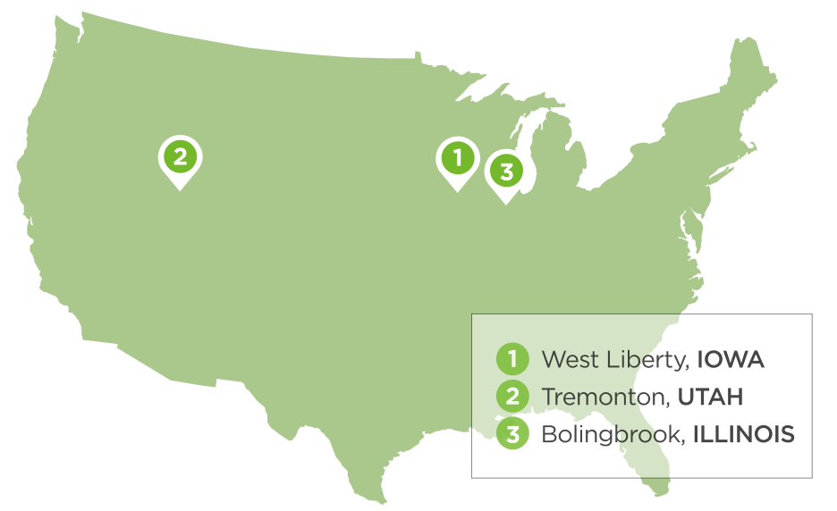 Frame Map of Our Locations